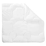 ZOLLNER Kinderbettdecke, 80x80 cm, Mikrofaser, allergikergeeignet, Kochfest