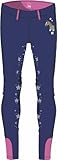 HKM Mädchen Pony Dream Ii Silikon-vollbesatz Leggings, Dunkelblau, 122-128 EU