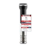 CASO SV400 Sous Vide Stick, für Behälter bis 20l Volumen, 25-90°C in 0,5°C Schritten, IPX7, platzsparendes Design, Edelstahl, Schwarz