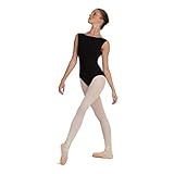 Capezio Boat Neck Camisole Leotard, Black, Medium