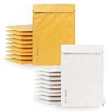 m-office Luftpolsterumschläge, Luftpolsterumschläge, Kraft-Weiß, Versandtaschen für Pakete, verschiedene Größen, Versandtaschen · m-office (100 x 165 mm, 20 Stück)