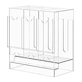 Booster-Pack-Spender – 9,45 Zoll Halterung | 875 g Acryl Organizer – transparente Box mit 3 Fächern für Sammelkarten, Sport, Büro, Haus, Spiele