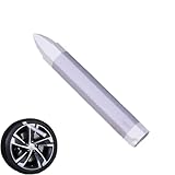 Reifenmarker - Gelb Weiß Auto Lackstift Set Wasserdicht Reifenbeschriftungs-Set | Ölbasiertes Fahrzeug Dekoration Werkzeug, Auto LKW Motorrad Zubehör, J