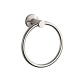 Handtuchring Gebürstetes Nickel, Badetuch Ring Edelstahl Rund Handtuchhalter für Badezimmer