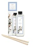 ipuro - Essentials Nachfüller Cotton Fields Raumduft - Refill Raumerfrischer mit Sternanis, Vanilleblume & Geranie, Rose, Veilchen, Zedernholz Duft Aroma - Lufterfrischer Nachfüllflasche 500ml