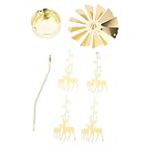 Garneck Rotierender Teelichthalter Karussell Für Weihnachten – Metall Windlicht Mit Rentier-Design - Festliche Tischdeko Für Wohnzimmer Und Festliche Anlässe Stimmungsvolle Beleuchtung