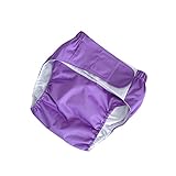 SAFIGLE Höschenwindeln Für Erwachsene Waschbare Unterwäsche Wasserdichte Hose Schutz Für Patienten Männer Und Frauen Mit Hoher Saugfähigkeit Und Einfacher Anwendung Dunkelviolett