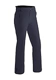 Maier Sports Vroni Slim, Enganliegende Damen Skihose, Wasserdichte Schneehose, Stretchmaterial und verstellbarer Bund, PFC-frei, mTHERM Wattierung & mTEX Wetterschutz, Blau, Gr. 42 (W33/L32)