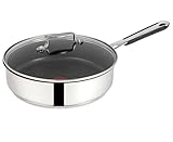 Tefal E30 Jamie Oliver Schmorpfanne Induktion 25 cm mit Deckel 2 tlg -SET5- Saute-Pfanne Antihaft-beschichtet, HOHER RAND, Spülmaschinenfest, FÜR ALLE HERDARTEN