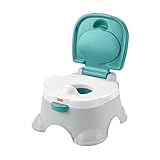 Fisher-Price - 3-in-1-Töpfchentrainingsstuhl und Fußbank, abnehmbarer Toilettensitzaufsatz, Babytöpfchen, Toilette für Baby und Kleinkinder, HPY87