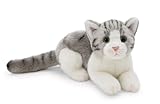 NICI Kuscheltier Katze 20cm - grau - Weiches Plüschtier – niedliches Stofftier zum Kuscheln & Spielen – tolle Geschenkidee für Kinder & Erwachsene | 62600