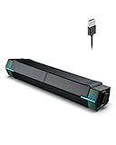 Jeecoo PC Lautsprecher M20, Computer Lautsprecher mit RGB Gaming Monitor Lautsprecher USB Lautsprecher für Pc Laptop （Bluetooth+USB