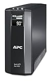 APC by Schneider Electric Back UPS PRO USV 900VA Leistung - BR900G-GR - inkl. 150.000 Euro Geräteschutzversicherung (5-Schuko Ausgänge, Stromsparfunktion, Multifunktionsdisplay)