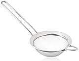 wenco Küchensieb- Durchmesser: 8 cm, aus rostfreiem Edelstahl, feines Gourmet-Sieb, langlebig und spülmaschinengeeignet, silberfarbig, vielseitiger Küchensieb für Sieben und Abseihen