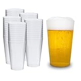 silverkitchen 50x Partybecher 0,4L - Wiederverwendbare Trinkbecher 400ml Plastikbecher aus PP Mehrwegtrinkgläser Made In Germany
