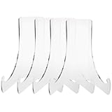 OSALADI Bilderhalter Acryl 4 Stück Transparent Staffelei Display für Kleine Teller und Kunstwerke Geeignet für Hochzeitsfeiern und Buchhandlungen