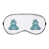 Azeeda 'Sitzendes Flusspferd' Schlaf- / Reise-Augenmaske (EY00013126)