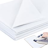 Yicenmy 400 x 100 cm Bügelvlies, 55g/m² Vlieseline zum Aufbügeln, Weiß Vliesstoff Einlagestoff, Leichtes Einlagestoff zum Aufbügeln für Bügelfalten, Nähhandwerk und Verstärkte Bekleidung