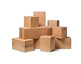 Umzugskartons, 16 x 12 x 11 cm, Verpackungskartons, Umzugskartons aus Wellpappe, leicht, solide und robust, 5 Stück, hergestellt in Italien