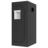 TOPRON Growzelt 80x80x180cm, Grow Tent mit Sichtfenster, Indoor Grow Tent Reflektierende Mylar Zuchtzelte Hydrokultur, Abnehmbaren Boden Tablett, für Pflanzen Wachsen Raum(80x80x180cm)