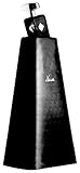 XDrum HCB-8 Cowbell - 8' Kuhglocke mit 25 cm Länge für Drums und Percussion - Glocke aus Stahl - An Schlagzeug montierbar - Schwarz