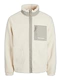 JACK&JONES Herren JORVESTERBRO Teddy Jacket AW24 NOOS Fleecejacke, Cloud Dancer, XXL