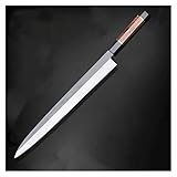 Küchenmesser Yanagiba-Messer 10Cr15MoV-Stahl for Schneiden von Lachs, Schinken, Filetieren, Fischbeil, achteckiger Griff(Sashimi Knife-7,10 inch)