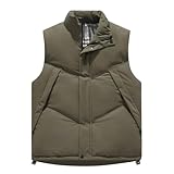 Mymyguoe Steppweste Herren Warm Weste Daunenweste Softshell Jack Taschen Ärmellos Jacke Casual Übergangswesten Arbeitsweste Jagdweste Anglerweste Outdoorjacke Sportwesten Puffer Weste