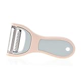 Amosfun 2 1 Fruchtschäler gemüsemesser speckmesser platzsparend multi werkzeug Gemüseschäler Fruchtschalenschäler Bequemer Griffschäler Gemüse Obstschäler Karottenschäler Melonenschäler