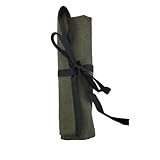 4 Taschen Werkzeugtasche Leinwandschlüssel Rollen Beutel/Schraubendrehzange Roller Fächer Organisatoren Rollen Organizer