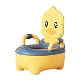 Baby Töpfchen-Trainingssitz, Töpfchenstuhl, Kindertoilettensitz, kinderfreundliches Design tragbarer und leichter nicht skidischer Boden mit Griffen und Rückenunterstützung für und Mädchen