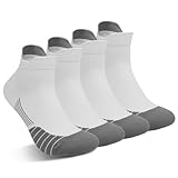 Ynaice Sneaker Socken Herren Damen, 2 Paare Sportsocken 41-44 Atmungsaktive Gepolstert Socken Laufsocken Kurz|Weiße