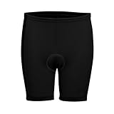 Gonso Napoli, Kinder Fahrradhose für Jungen und Mädchen, Mit Starter Sitzpolster für Kinder, Hohe Bewegungselastizität, Reflektierendes Element, Enganliegende Passform, Schwarz, Gr. 140