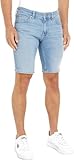 Tommy Jeans Herren Jeans Shorts Scanton mit Stretch, Blau (Denim Light), 27W