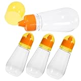 GRIRIW 4 Stück Honig Flasche Honigflasche Sirupglas auslaufsichere Honiggläser honig aufbewahrungsflasche klare Honiggläser klare Vorratsdose für Marmelade das Haustier