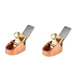 Mikikit 2St Daumenhobel violine handwerkzeug holzbearbeitungswerkzeuge holzwerkzeuge Maschine Fingerebene Geigenbauwerkzeug für Bratsche Handhobel für die Holzbearbeitung Stahl Rose Gold