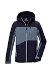 killtec Jungen Softshelljacke/Outdoorjacke mit Kapuze KOW 367 BYS SFTSHLL JCKT, dunkelnavy, 176, 42198-000