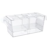 Pawfly Aufzuchtbecken Aquarium Acrylic Laichkasten mit Saugnäpfen - Groß für Babyfische, Garnelen, Betta, Guppy und Platys