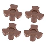 DINHEAROM 4 STÜCKE Teiliges Mikrowellen drehteller kupplungsset aus Hochwertigem Kunststoff Ersatz für Mikrowellenmotor Einfache Montage Kompatibel mit Mikrowellenherd zubehör Robustes