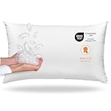 sleepling Daunenkissen Federkissen 40x60 cm, Kopfkissen, 100% Daunen & Federn, Kissen 40 x 60 cm, Bezug 100% Baumwolle, waschbar, Made in EU, Oeko-Tex