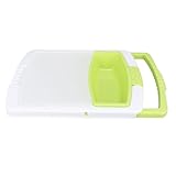 Über der Spüle Schneidebrett, Multifunktions-Schneidebrett aus Kunststoff, Abtropfkorb mit Behälter für die Küche (Typ 1)