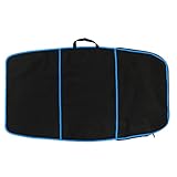 equlup Surfbretttasche, 71,5 x 71,5 cm /48,4 x 28,1 Zoll Polyester-Surfbrett-Longboard-Tasche Surfbrett-Bodyboard-Hülle mit Tragegriff für Outdoor-Reisen(Blaue Streifen)