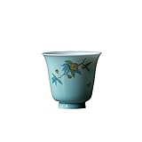 Teetassen, chinesische Teetasse, Gastgebertasse, handgefertigte Teetasse, Keramik-Teetasse, Kungfu-Teetasse, persönliche Tasse, Gastgeber-Teetasse, Kaffeetasse (B)