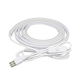 USB LED Lichtleiste | 1 m Smart Sense wasserdichte Beleuchtung unter Schrank 5 V Lichtschlauch | LED Lichtbänder mit USB-Anschluss, Zimmerdekoration für Restaurants, Hotels, Buchhandlungen