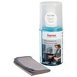 Hama Bildschirmreiniger Set mit Mikrofasertuch (Reinigungsgel als Monitor Reiniger, PC Bildschirm Reiniger, Tablet Reiniger, Notebook Reiniger, TV Reiniger LCD LED Fernseher, Handy Desinfektion) 200ml