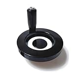 100 * 12 mm/3.93 * 0.47 zoll, Schwarzes 3-Speichen-Handrad, Durchmesser Kunststoff-Rundhandrad mit Drehgriff, für Dreh- und Fräsmaschinen, Präzisionskontrolle