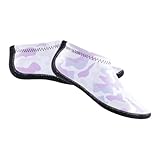 JTKSSCS Neoprensocken Wassersocken 3,0 mm Neoprensocken Thermo-Schwimmsocken Flexible Tauchsocken Rutschfeste Strandsocken for Damen und Herren(Purple,42)