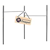 HUDORA Turnreck Fabian Standard/Pro - einfache/doppelte Turnstange für Kinder & Erwachsene - 4-fach höhenverstellbare Gymnastikstange - belastbare Outdoor-Fitnessstange für bis zu 100kg