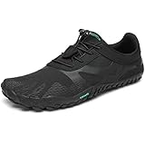 SAGUARO Barfußschuhe Damen Herren Zehenschuhe Traillaufschuhe Weich Bequem Barfussschuhe Fitnessschuhe Männer Frauen Trainingsschuhe für Joggen Laufen Wandern, Schwarz, 43 EU