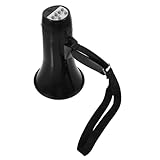 KOMBIUDA Handmegaphon Handmikrofon Stierhorn-Lautsprecher Megaphon Jubeln Fußball-megaphon Megaphon Für Megaphon Für Kinder Tragbares Megaphon Partykrachmacher Abs Black